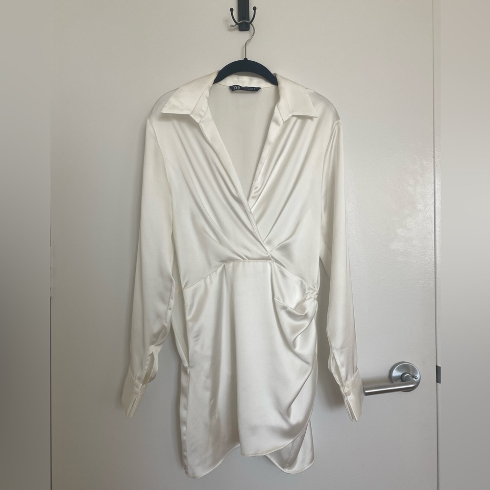 White Zara Cocktail Dress M